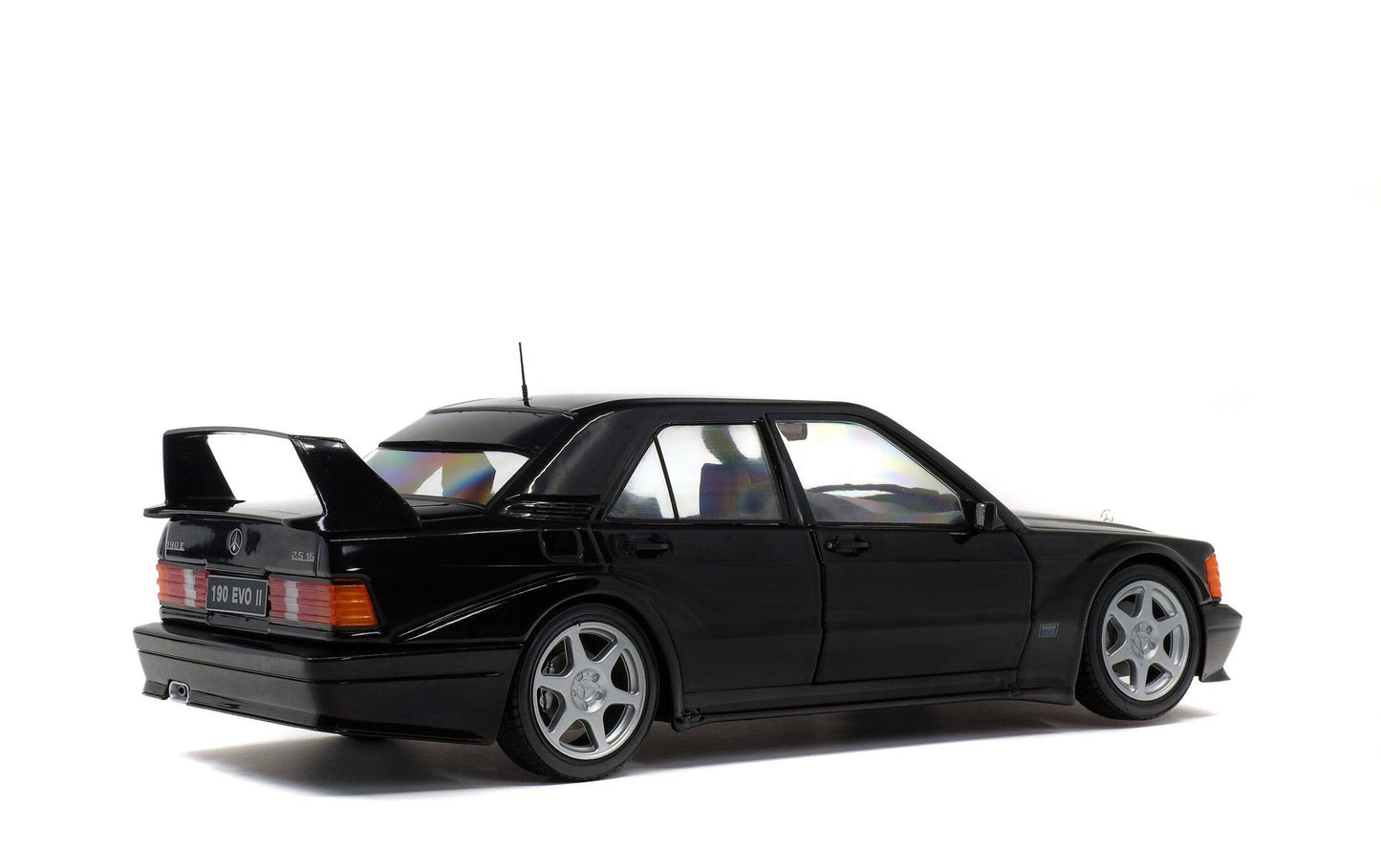 Solido - Mercedes-Benz 190E 2.5-16 Evolution II (W201) (Black Metallic) 1:18 Scale Model Car - Model Cars Canada Inc.
