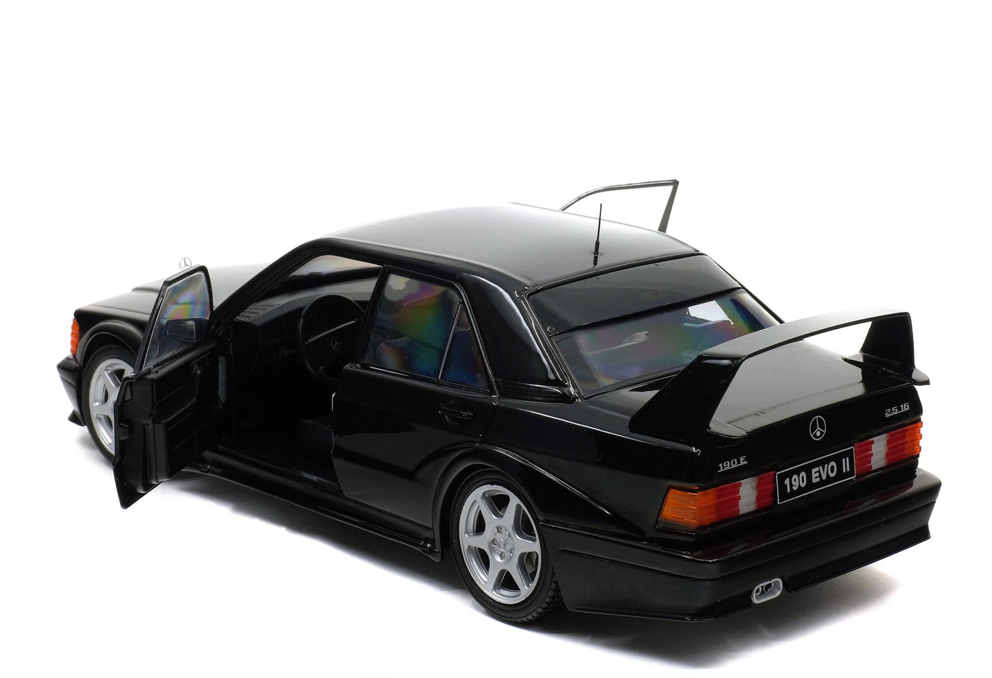 Solido - Mercedes-Benz 190E 2.5-16 Evolution II (W201) (Black Metallic) 1:18 Scale Model Car - Model Cars Canada Inc.
