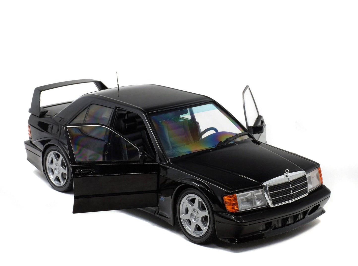 Solido - Mercedes-Benz 190E 2.5-16 Evolution II (W201) (Black Metallic) 1:18 Scale Model Car - Model Cars Canada Inc.