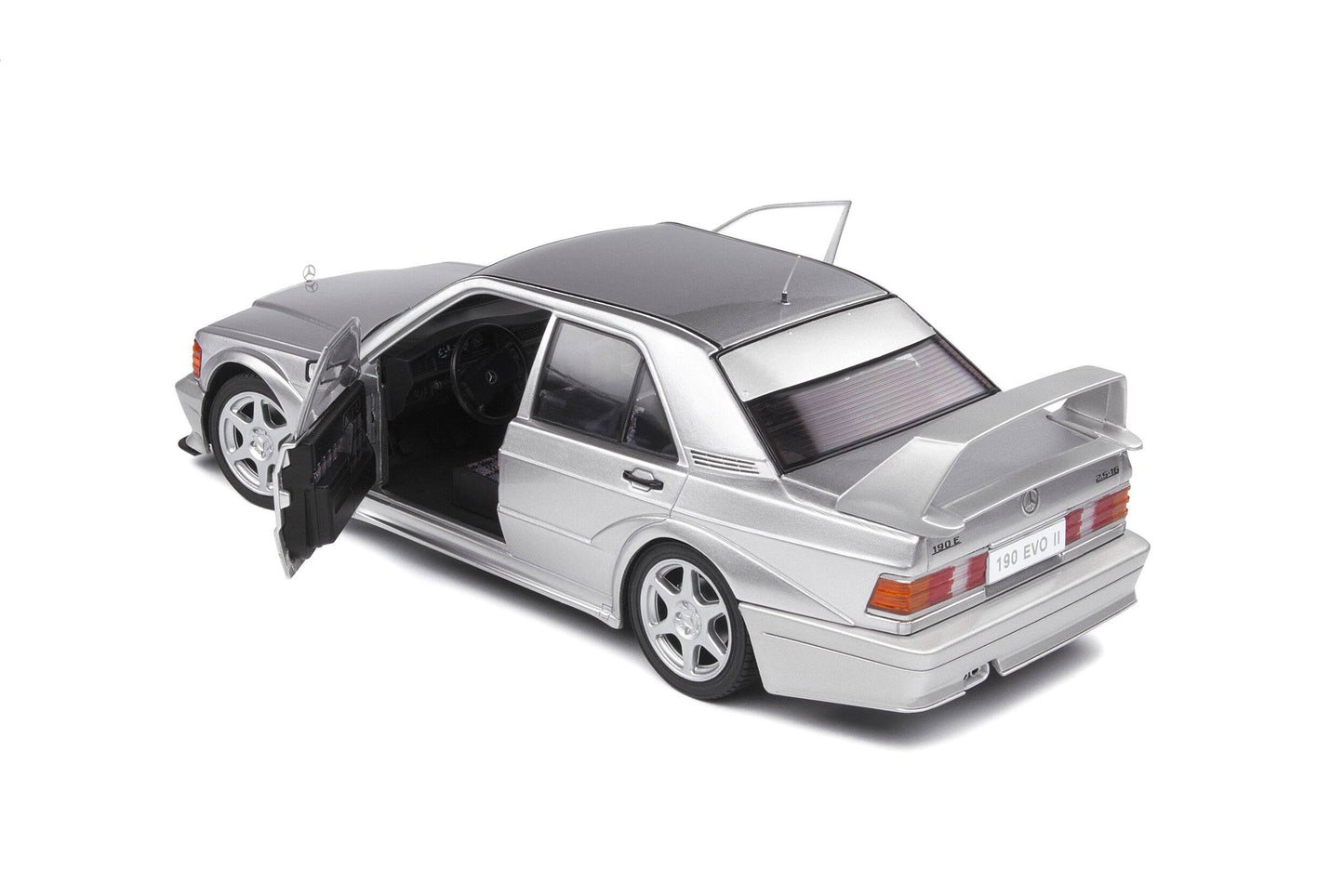 Solido - Mercedes-Benz 190E 2.5-16 Evolution II (W201) (Astral Silver) 1:18 Scale Model Car - Model Cars Canada Inc.