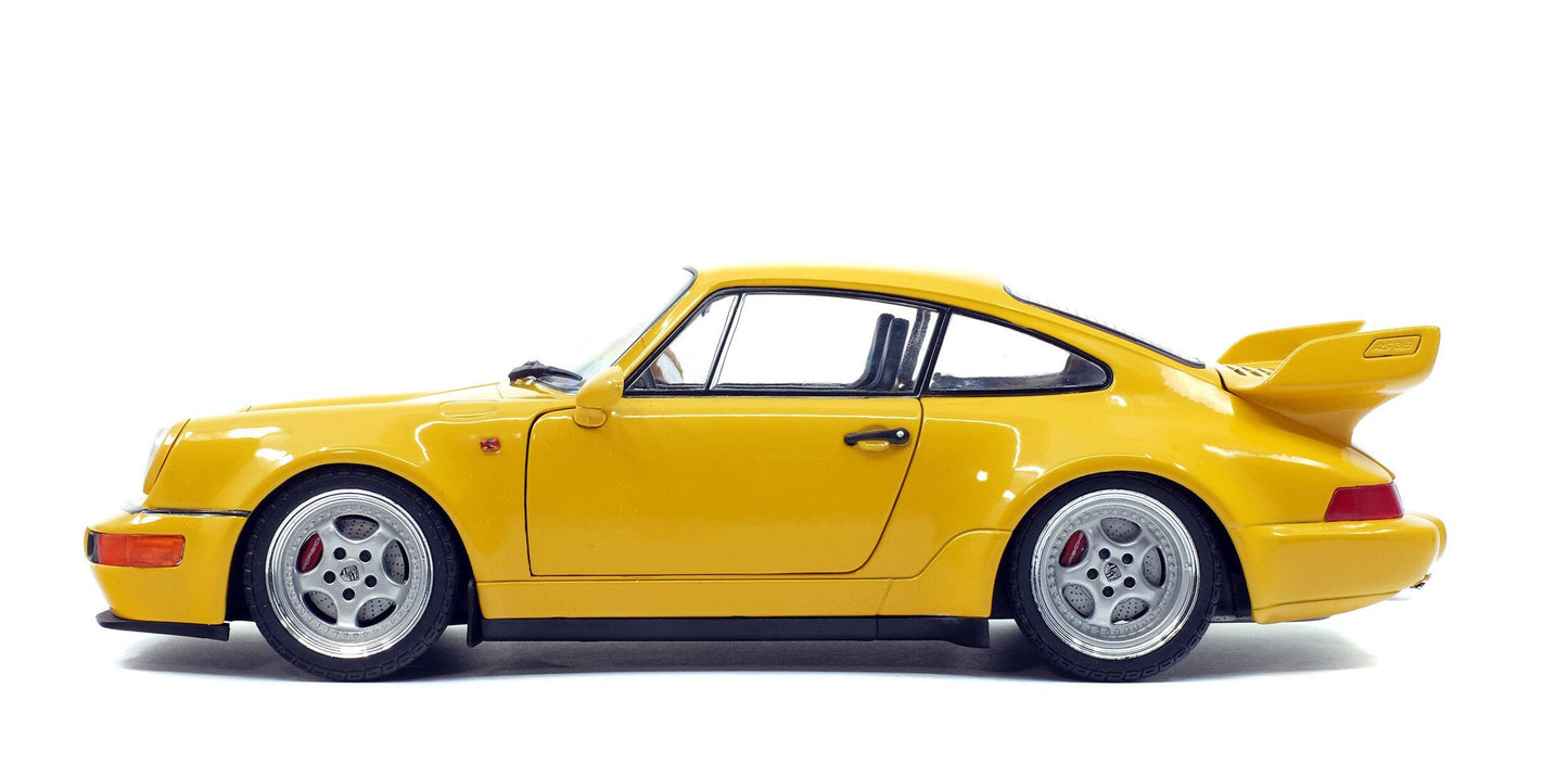 Solido - Porsche 911 (964) Carrera 3.8 RS (Speed Yellow) 1:18 Scale Model Car - Model Cars Canada Inc.