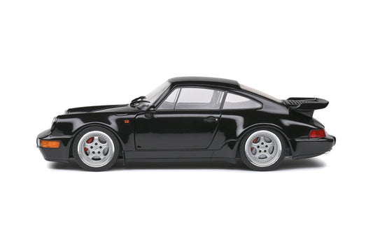 Solido - Porsche 911 (964) Turbo 3.6 (Black) 1:18 Scale Model Car - Model Cars Canada Inc.