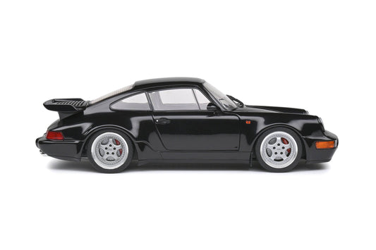 Solido - Porsche 911 (964) Turbo 3.6 (Black) 1:18 Scale Model Car - Model Cars Canada Inc.