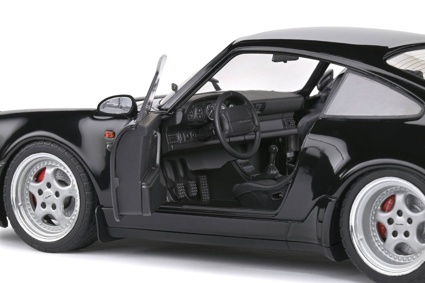 Solido - Porsche 911 (964) Turbo 3.6 (Black) 1:18 Scale Model Car - Model Cars Canada Inc.