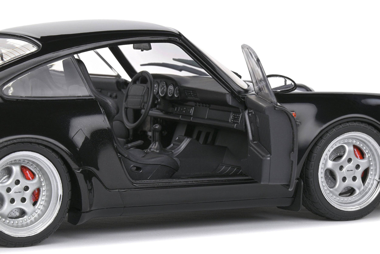 Solido - Porsche 911 (964) Turbo 3.6 (Black) 1:18 Scale Model Car - Model Cars Canada Inc.