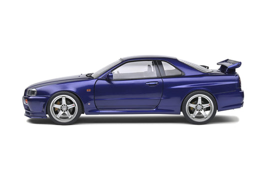 Solido - Nissan Skyline GT-R (R34) (Midnight Purple) 1:18 Scale Model Car - Model Cars Canada Inc.