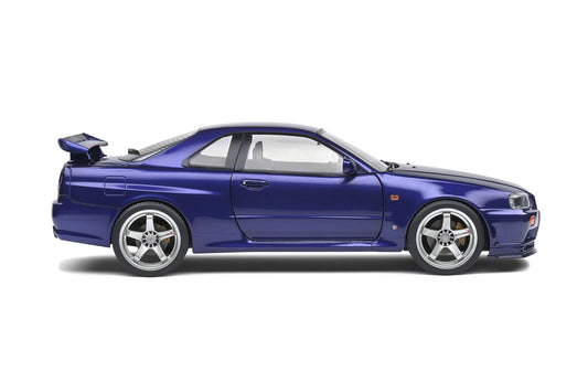 Solido - Nissan Skyline GT-R (R34) (Midnight Purple) 1:18 Scale Model Car - Model Cars Canada Inc.