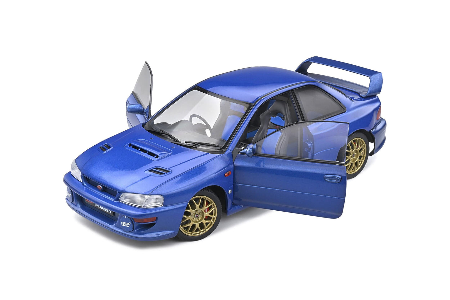 Solido - Subaru Impreza WRX STi 22B (Sonic Blue) 1:18 Scale Model Car - Model Cars Canada Inc.