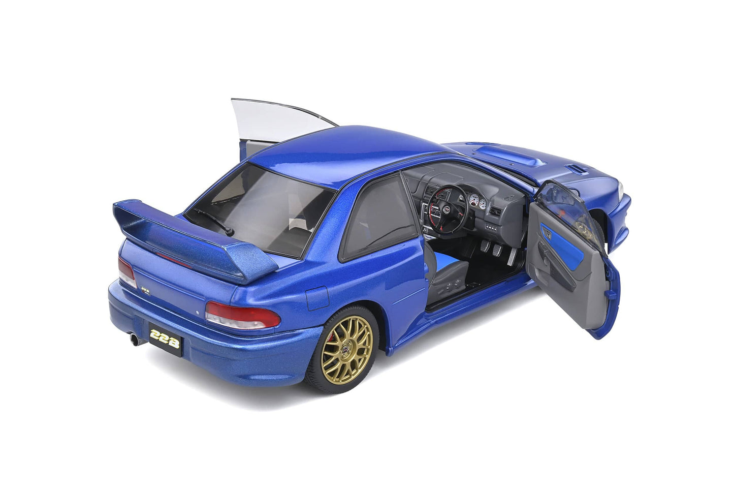 Solido - Subaru Impreza WRX STi 22B (Sonic Blue) 1:18 Scale Model Car - Model Cars Canada Inc.