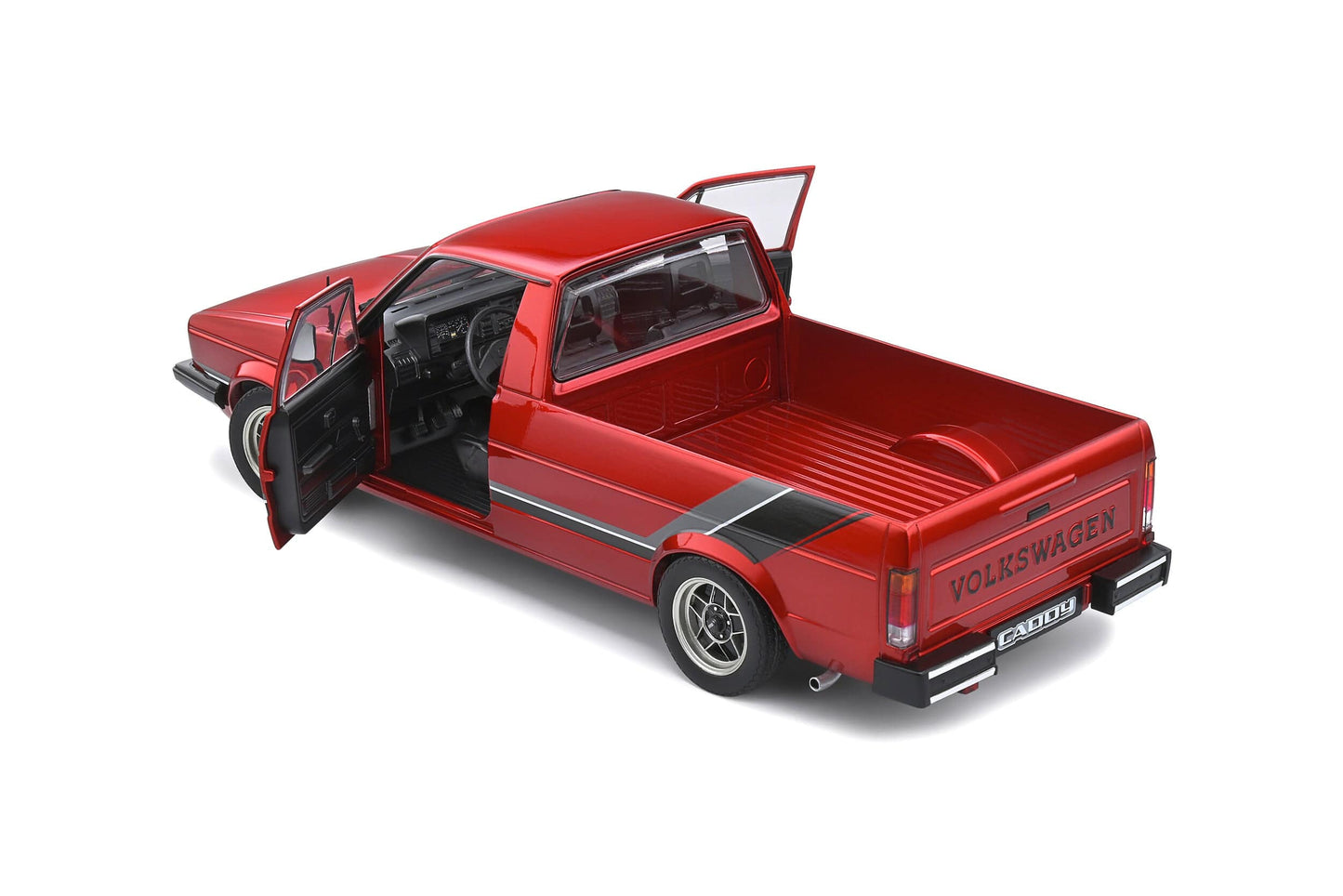 Solido - Volkswagen Caddy "Custom" (MK1) (Mars Red) 1:18 Scale Model Car