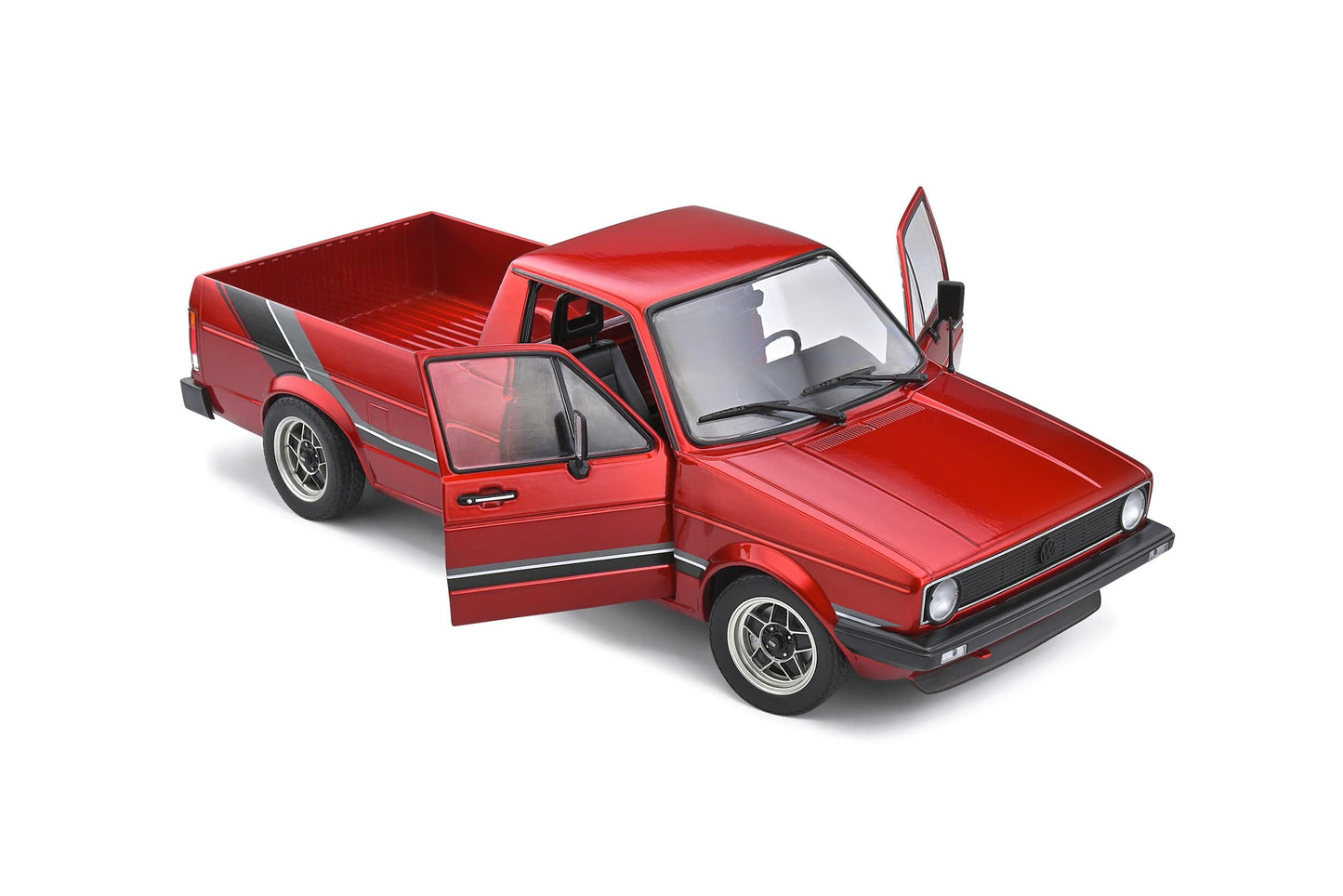 Solido - Volkswagen Caddy "Custom" (MK1) (Mars Red) 1:18 Scale Model Car