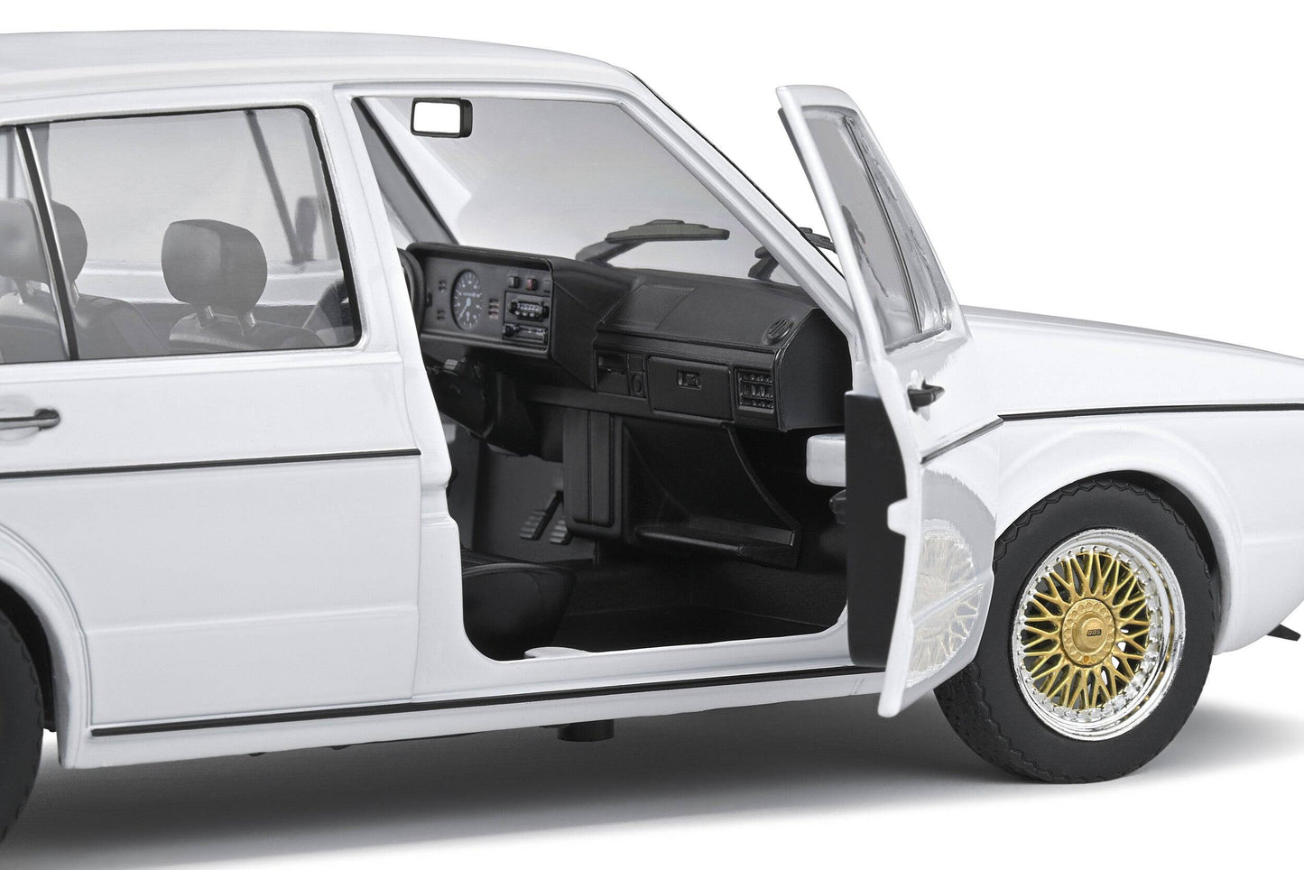 Solido - Volkswagen Golf L "Custom" (MK1) (Alpine White) 1:18 Scale Model Car - Model Cars Canada Inc.