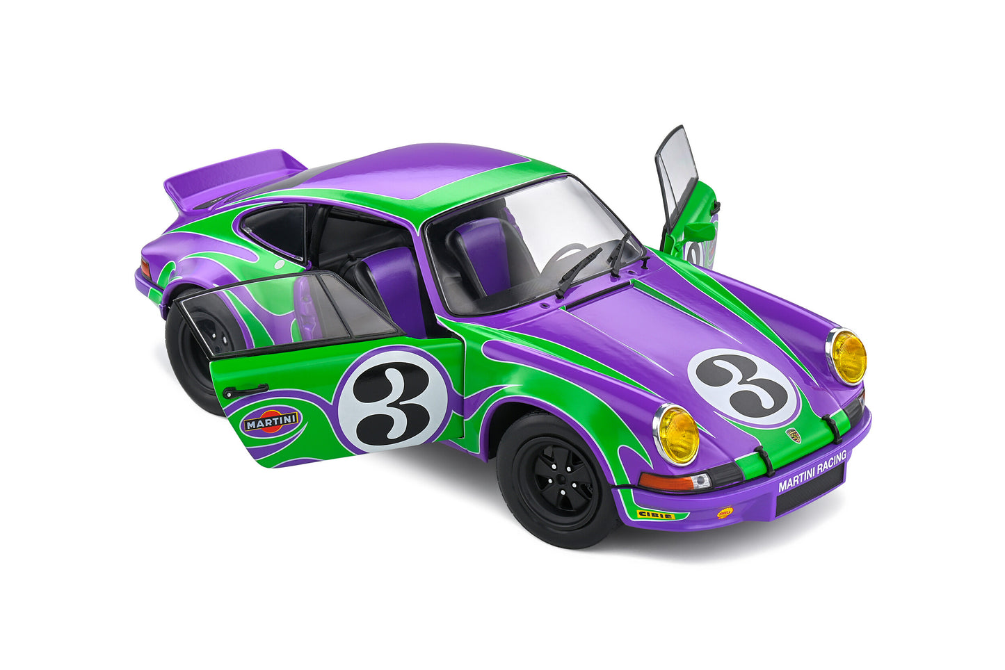 Solido - Porsche 911 Carrera RSR (Purple Hippy) 1:18 Scale Model Car