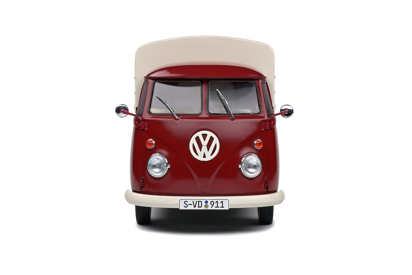 Solido - Volkswagen Transporter (T1) "Porsche Service" (Red) 1:18 Scale Model Car