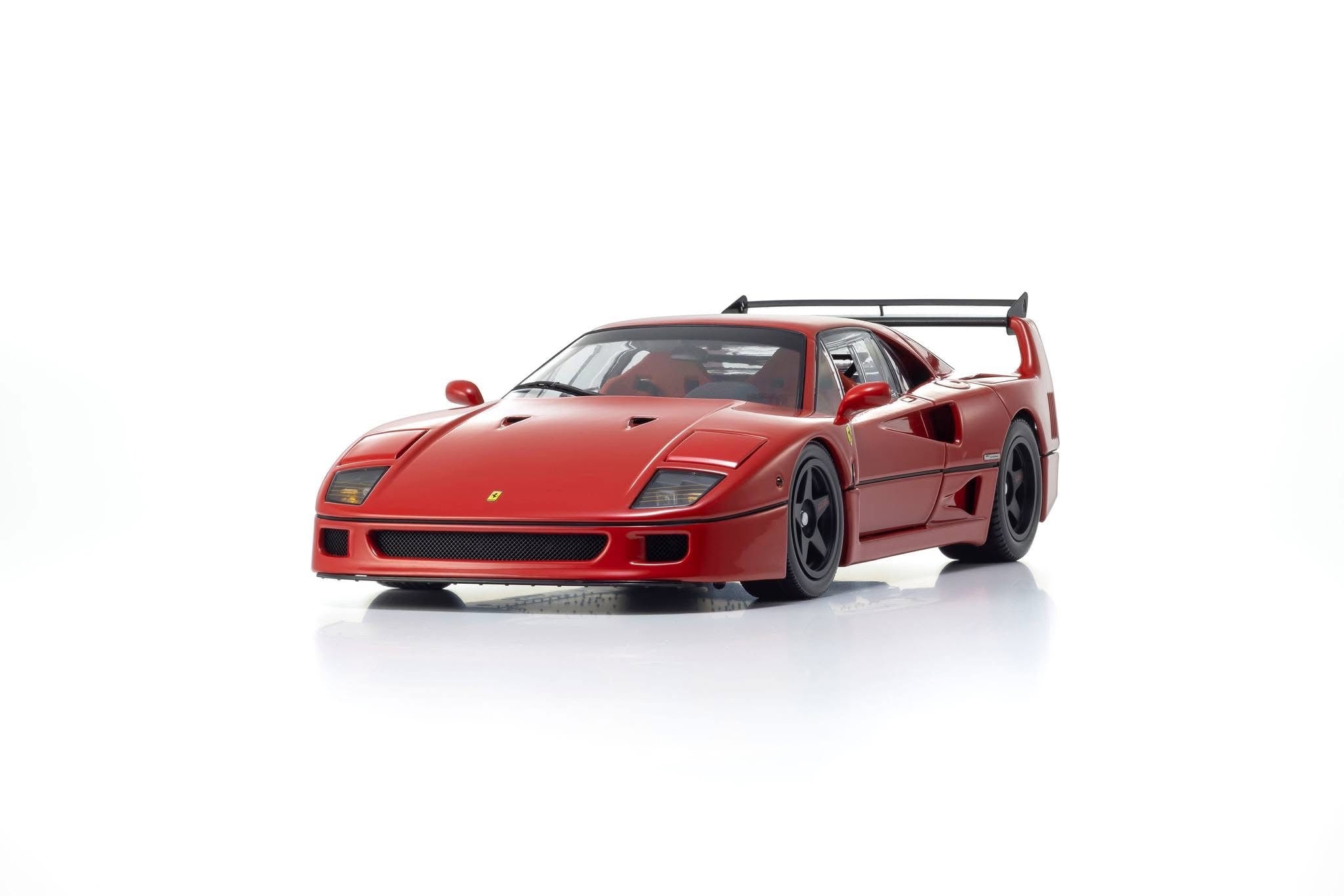京商 1/18 フェラーリ Ferrari F40 Kyosho - Ferrari F40 Light Weight with LM Wings (Rosso Corsa Red) 1:18