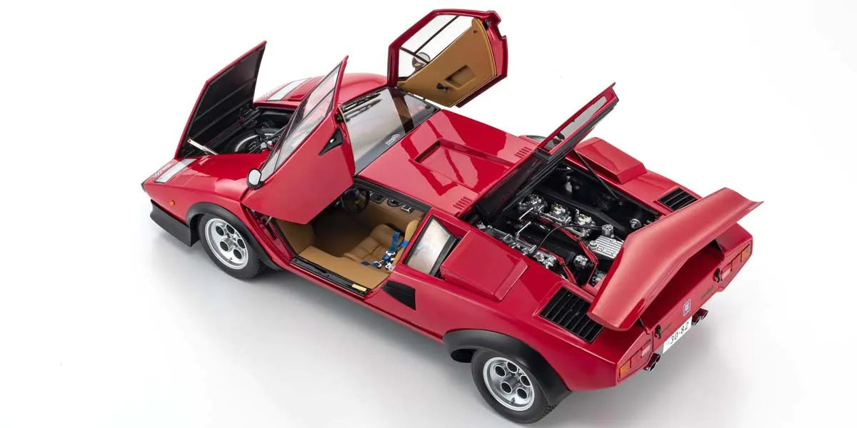 Kyosho - Lamborghini Countach Walter Wolf (Red) 1:12 Scale Model Car