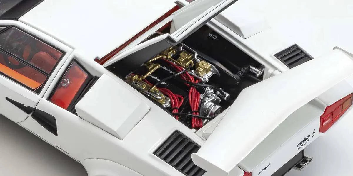 Kyosho - Lamborghini Countach LP500S (White) 1:18 Scale Model Car - Model Cars Canada Inc.
