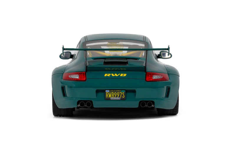 GT Spirit - RWB Porsche 911 (997) "Syunkashuto" (Hell Green) 1:18 Scale Model Car