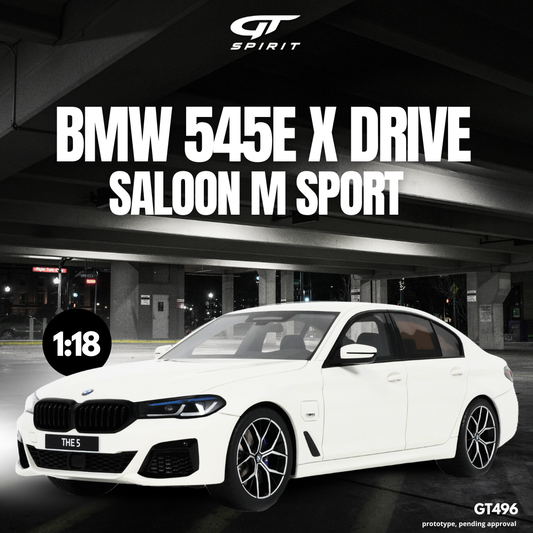 GT Spirit - BMW 545E xDrive Sedan M Sport (Alpine White 3) 1:18 Scale Model **[Pre-Order]**