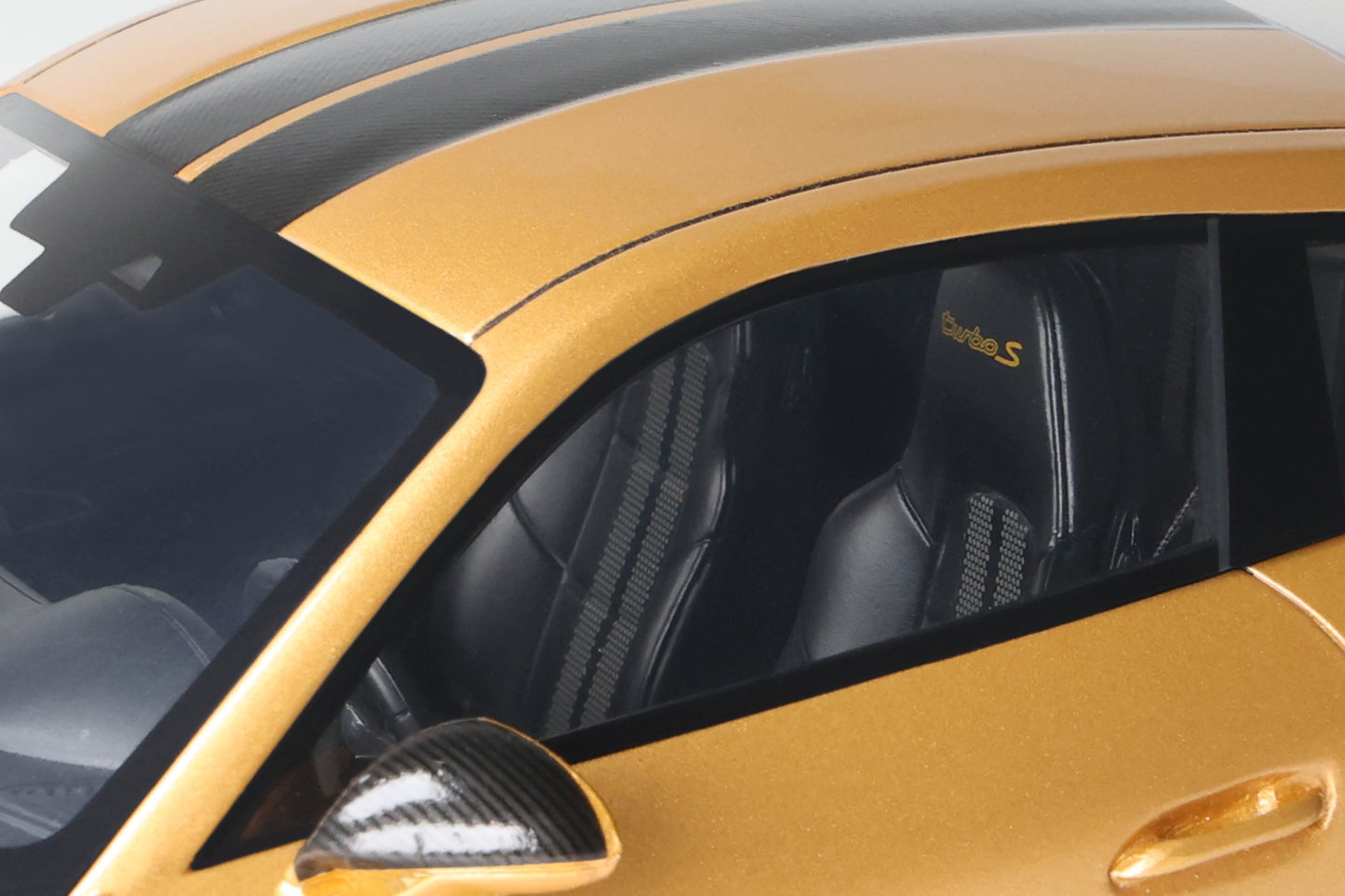 GT Spirit - Porsche 911 (991.2) Turbo S Exclusive (Golden Yellow Metallic) 1:18 Scale Model