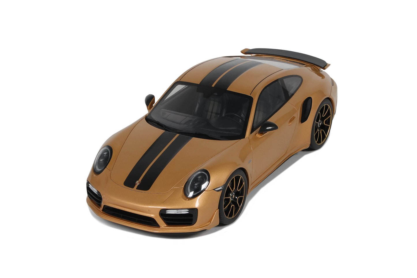 GT Spirit - Porsche 911 (991.2) Turbo S Exclusive (Golden Yellow Metallic) 1:18 Scale Model