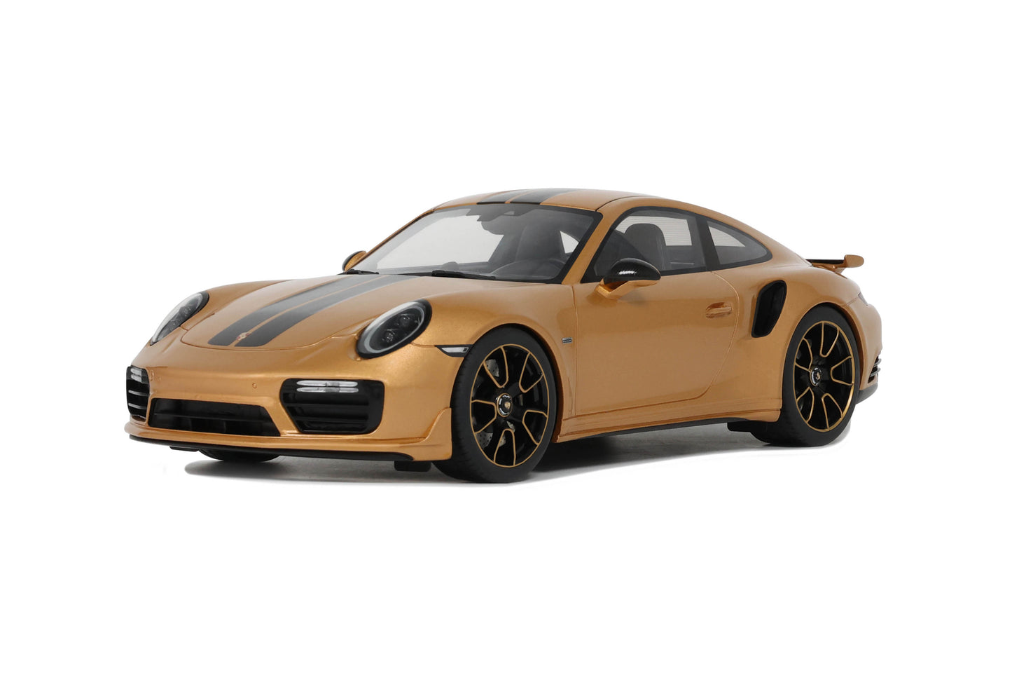 GT Spirit - Porsche 911 (991.2) Turbo S Exclusive (Golden Yellow Metallic) 1:18 Scale Model