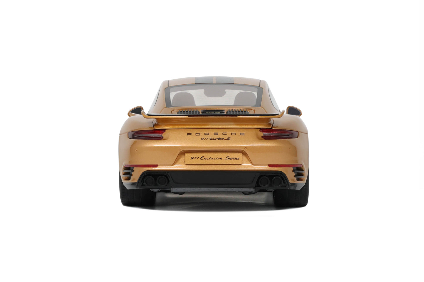 GT Spirit - Porsche 911 (991.2) Turbo S Exclusive (Golden Yellow Metallic) 1:18 Scale Model