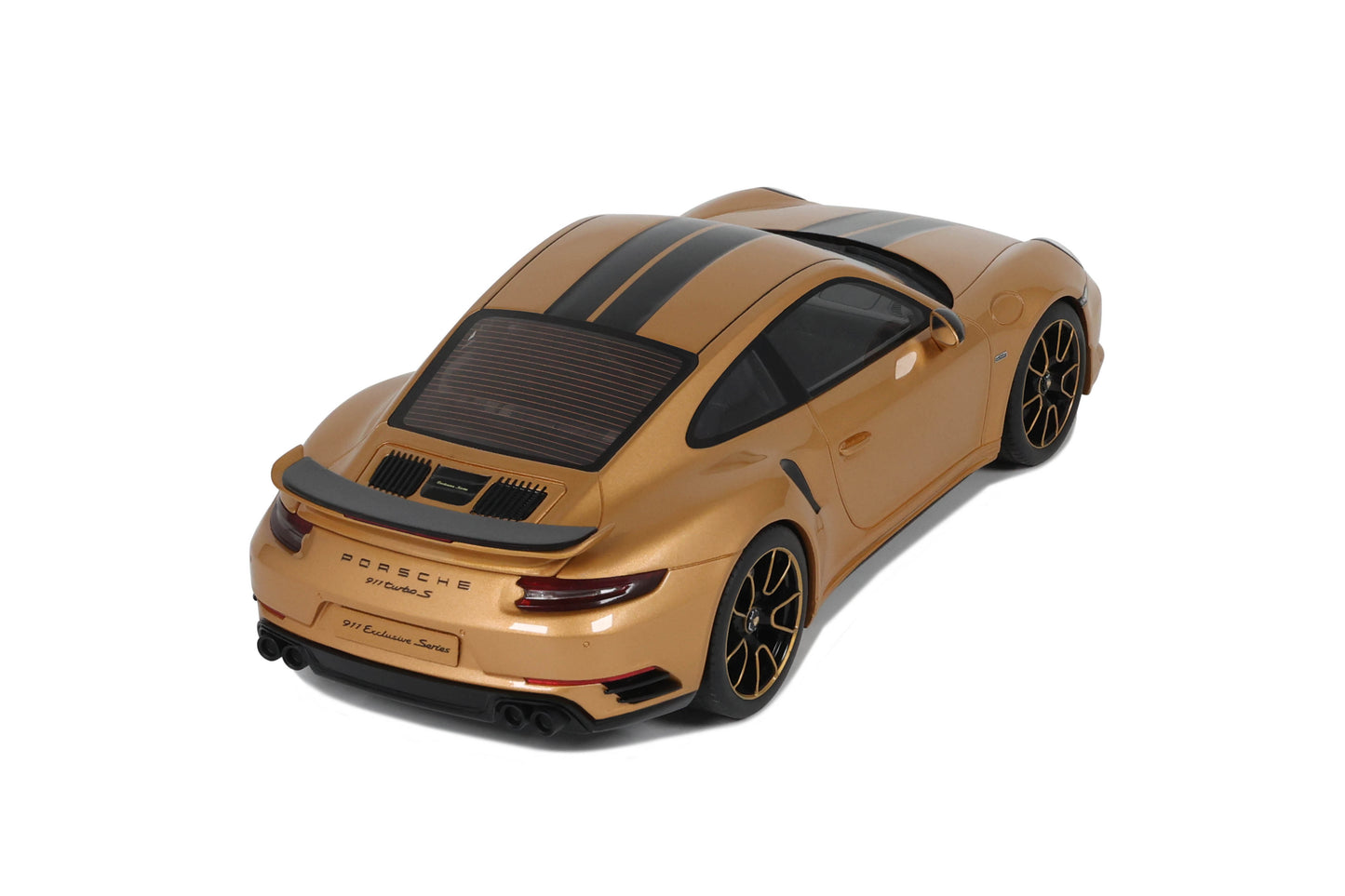 GT Spirit - Porsche 911 (991.2) Turbo S Exclusive (Golden Yellow Metallic) 1:18 Scale Model