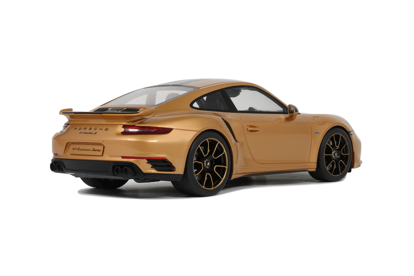 GT Spirit - Porsche 911 (991.2) Turbo S Exclusive (Golden Yellow Metallic) 1:18 Scale Model