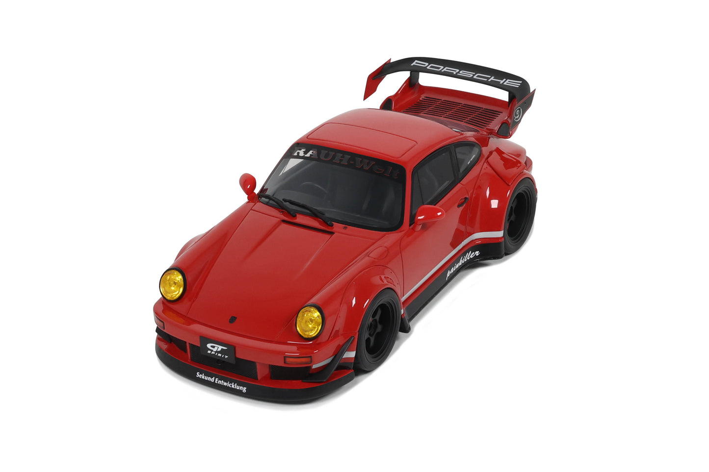 GT Spirit - RWB Porsche 911 (930) "Painkiller" (Indian Red) 1:18 Scale Model