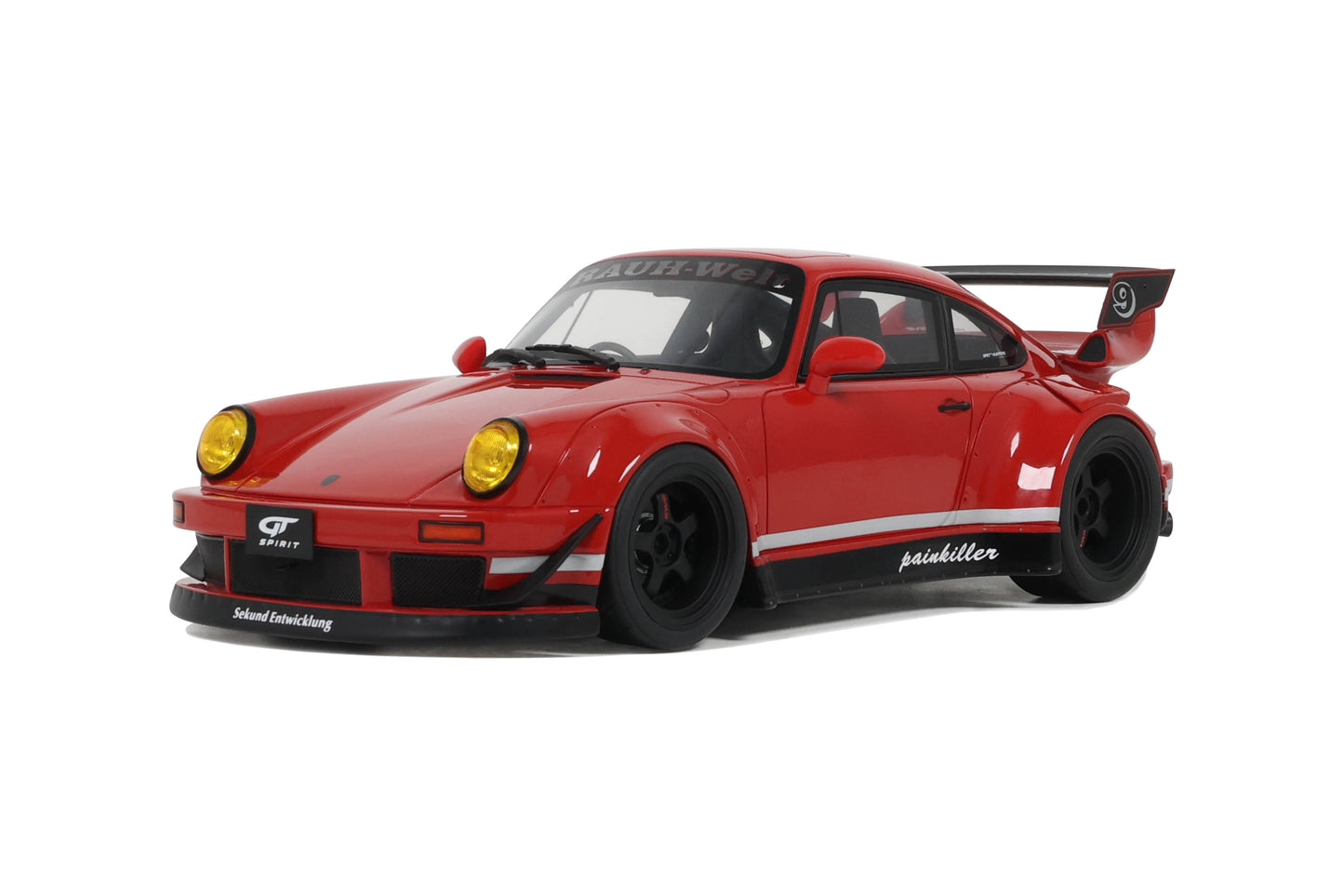 GT Spirit - RWB Porsche 911 (930) "Painkiller" (Indian Red) 1:18 Scale Model