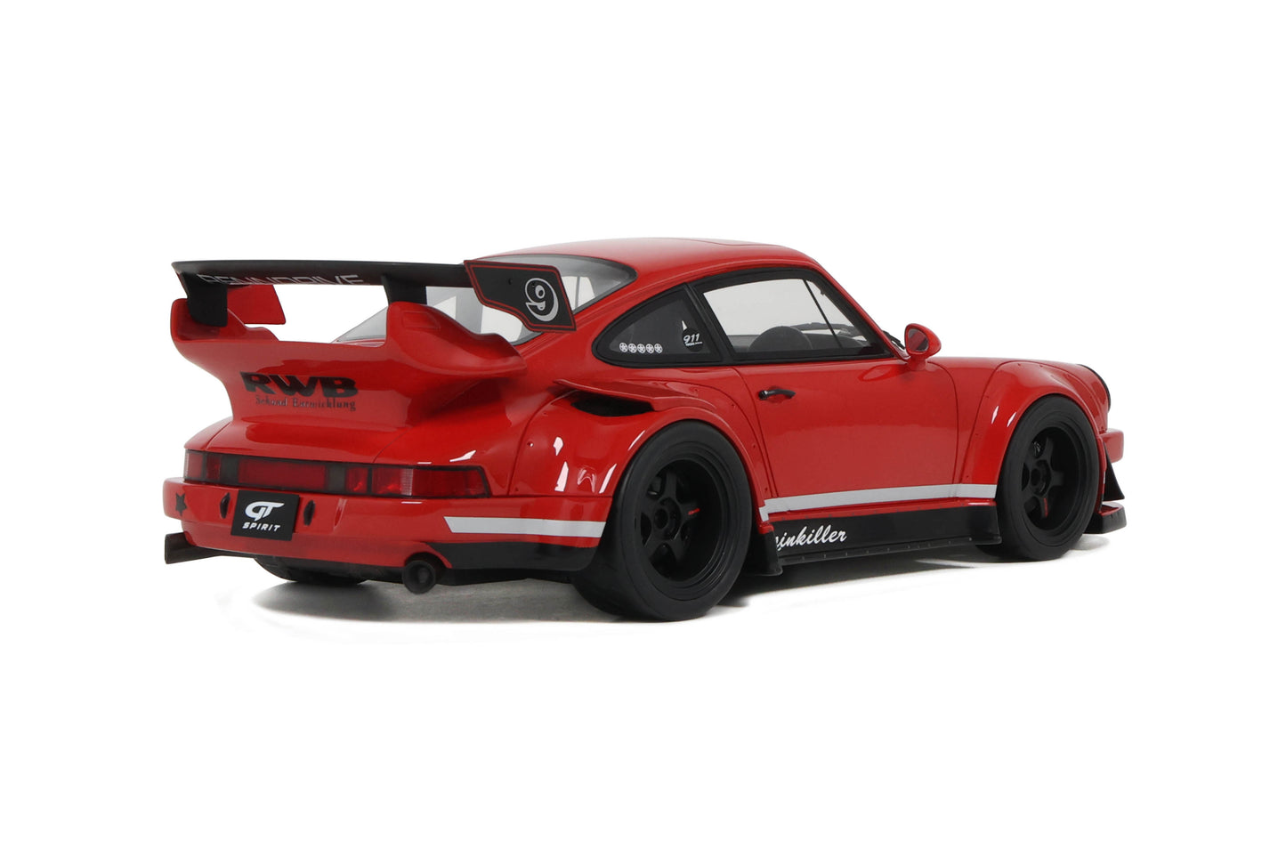 GT Spirit - RWB Porsche 911 (930) "Painkiller" (Indian Red) 1:18 Scale Model