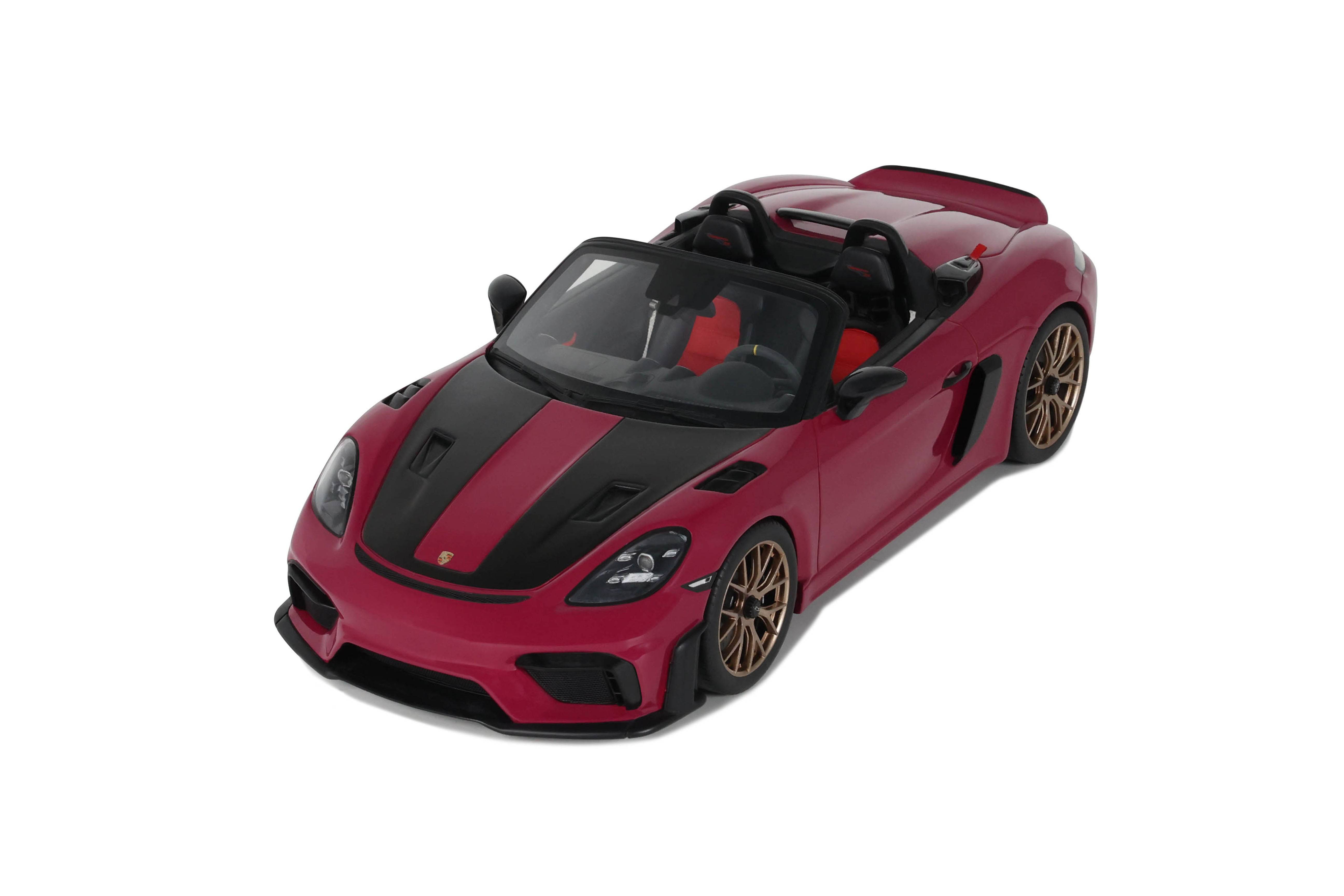 GT Spirit - Porsche 718 Spyder RS Weissach Pack (Ruby Star Neo) 1:18 S