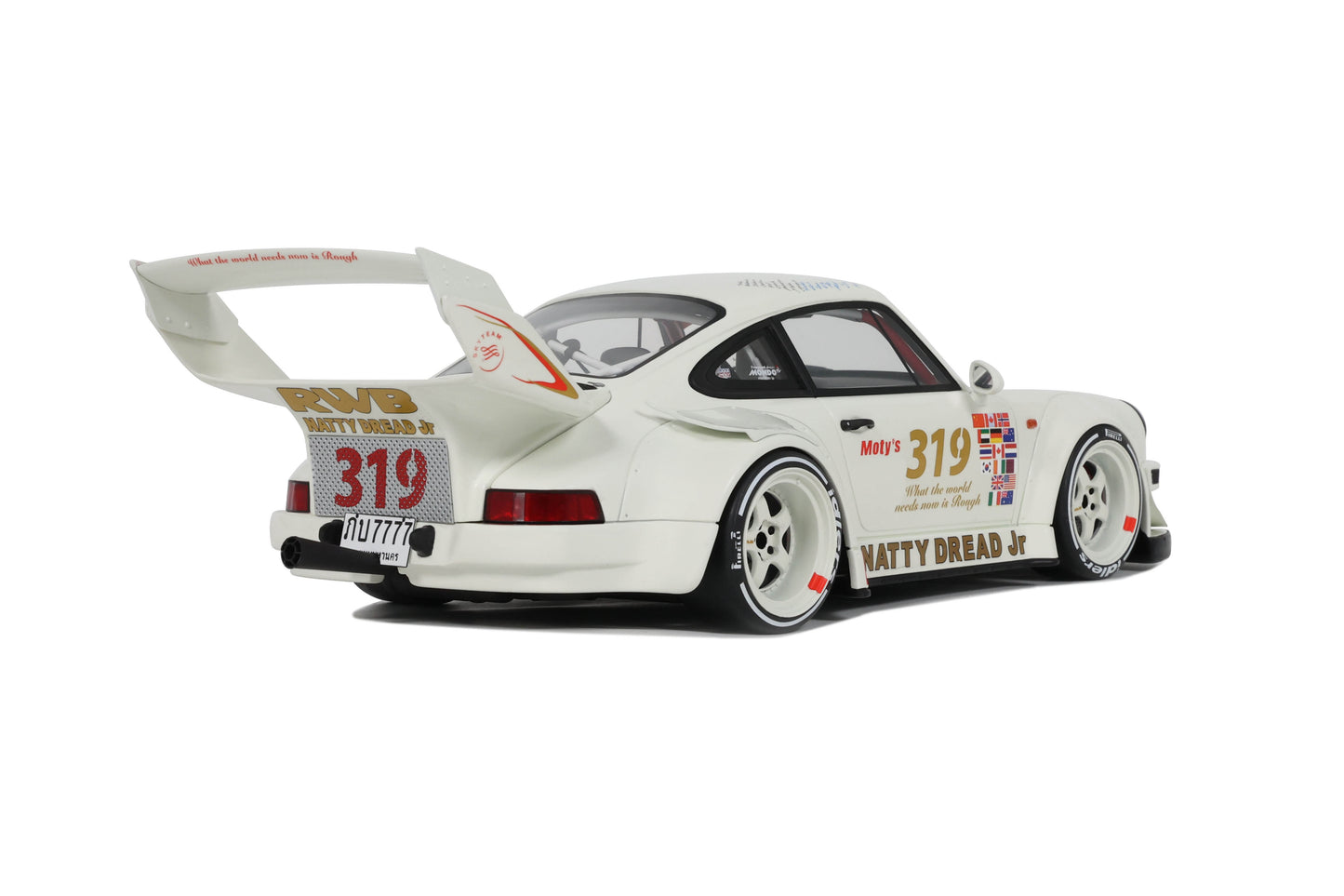 GT Spirit - RWB Porsche 911 (964) "Natty Dread Junior" (White) 1:18 Scale Model Car