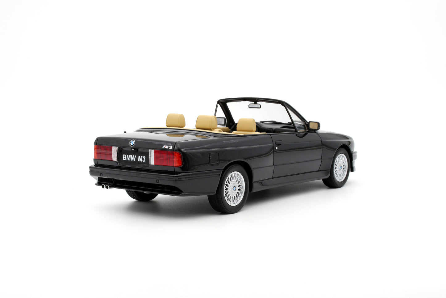 OttOmobile - BMW M3 Convertible (E30) (Black) 1:18 Scale Model Car