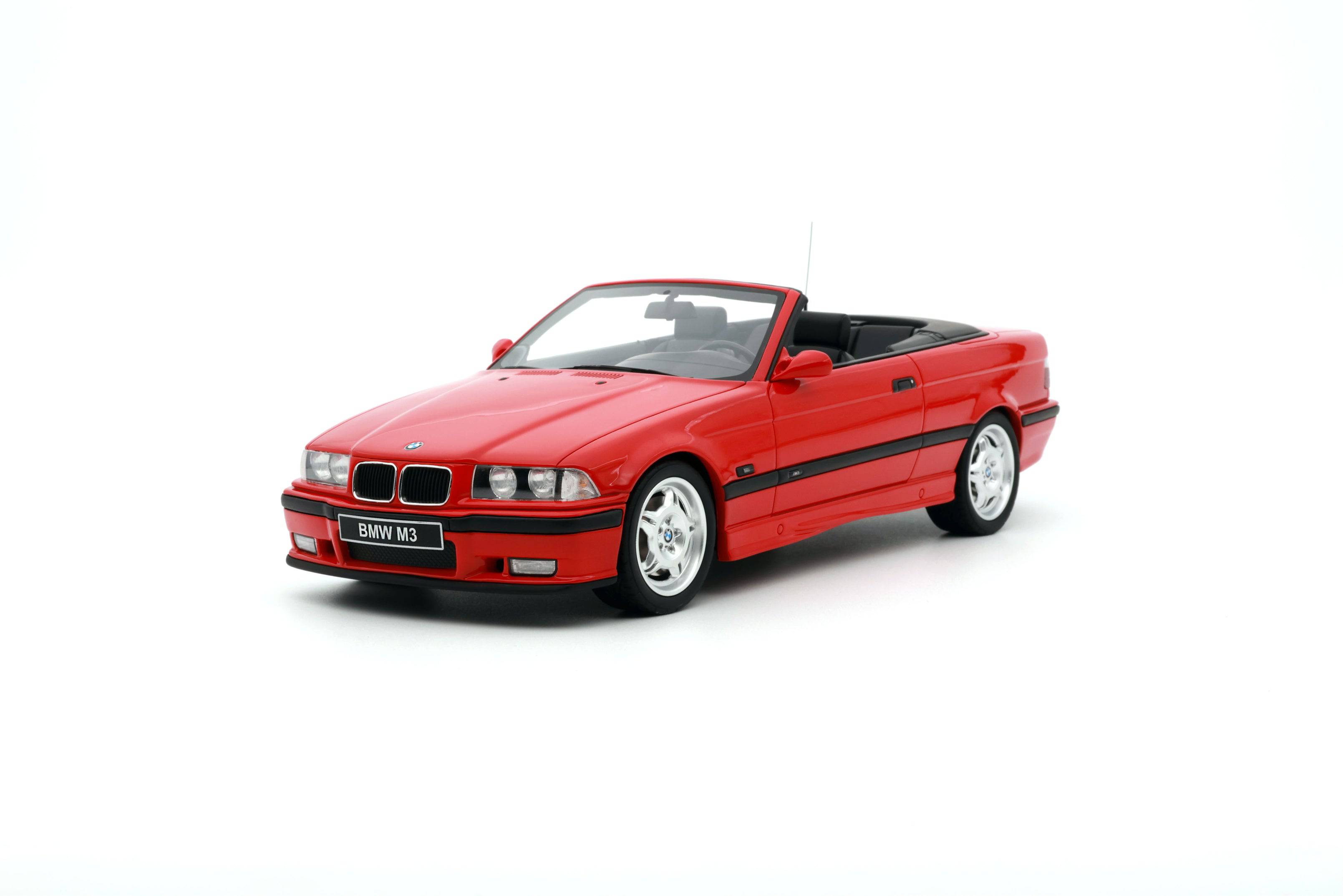 OttOmobile - BMW M3 (E36) Convertible (Hellrot Red) 1:18 Scale Model