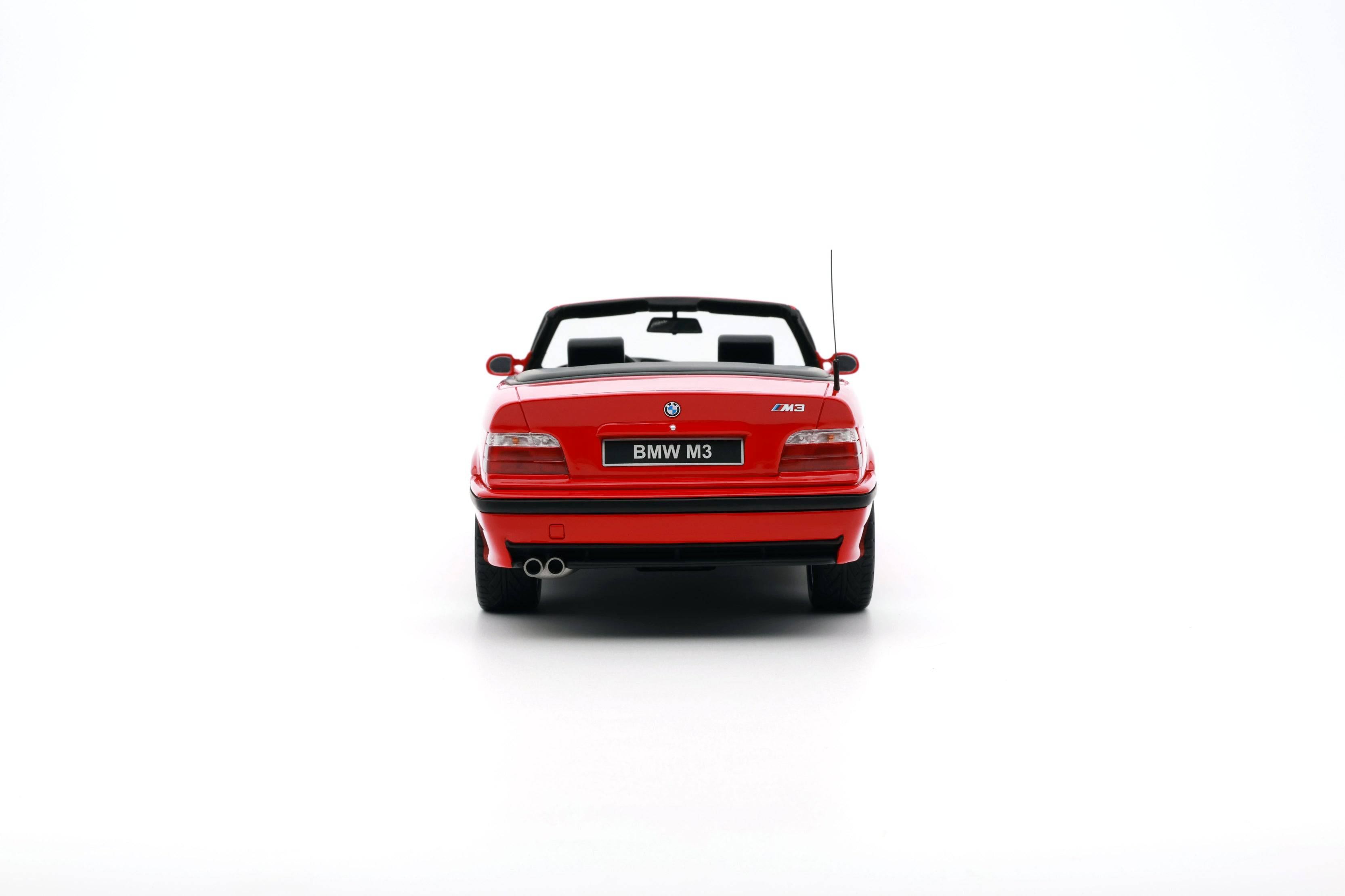 OttOmobile - BMW M3 (E36) Convertible (Hellrot Red) 1:18 Scale Model