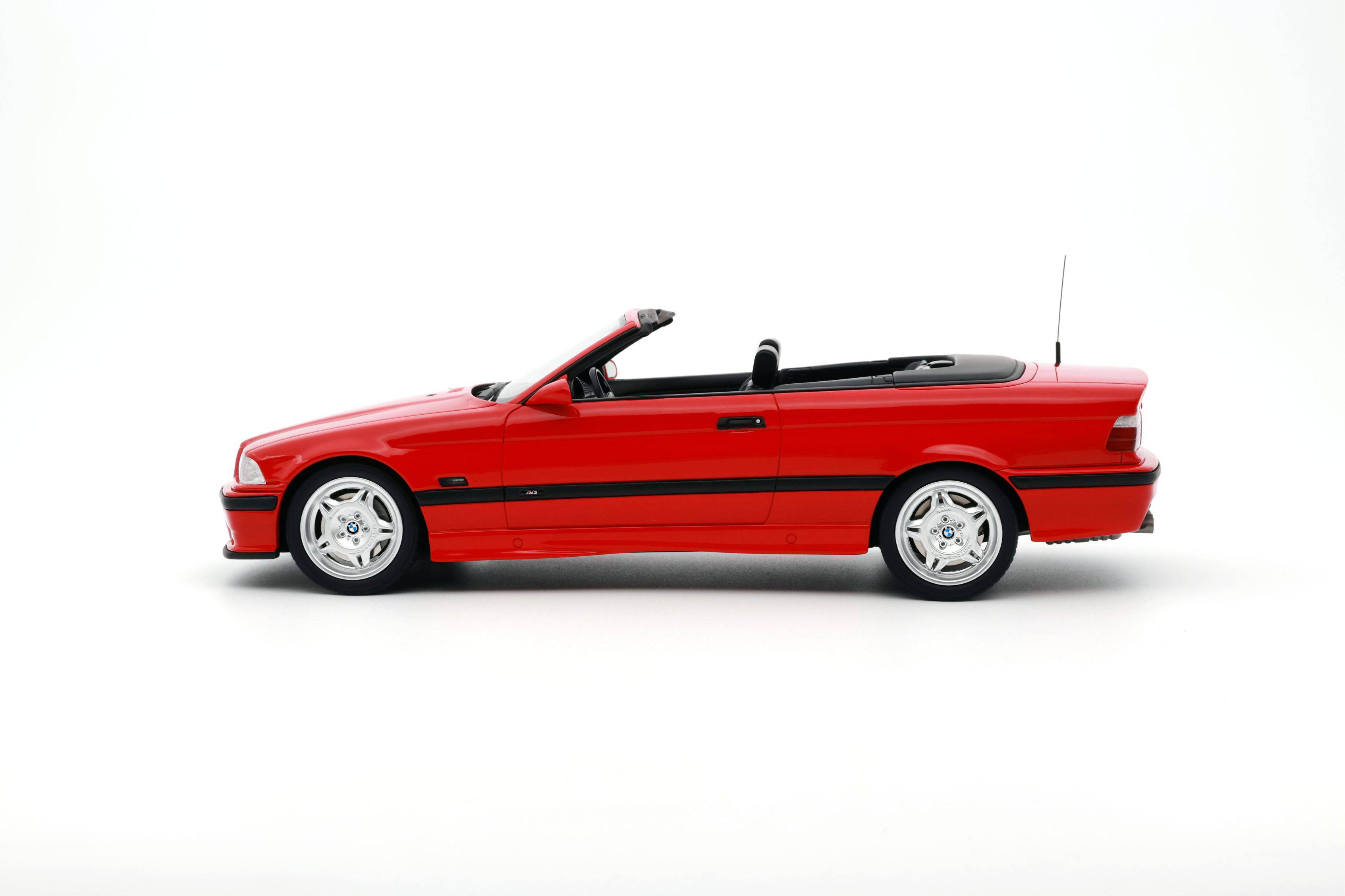 OttOmobile - BMW M3 (E36) Convertible (Hellrot Red) 1:18 Scale Model