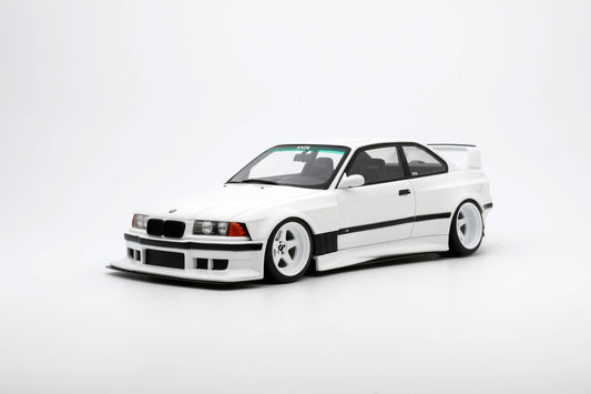 OttOmobile - Khyzyl Saleem BMW M3 (E36) Coupe "Widebody" (Alpine White) 1:18 Scale Model **[Pre-Order]** - Model Cars Canada Inc.