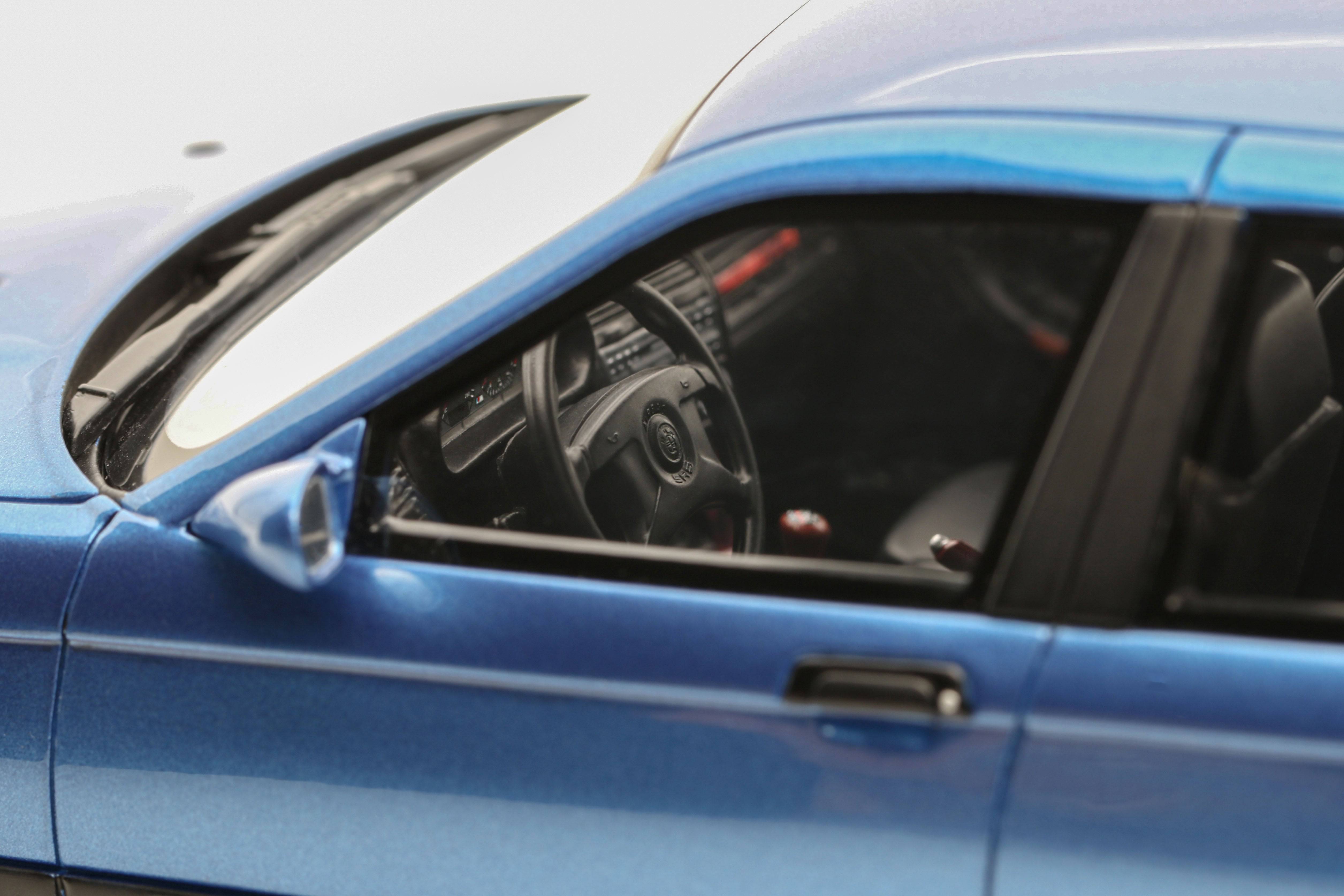 OttOmobile - BMW M3 (E36) Sedan (Estoril Blue) 1:18 Scale Model