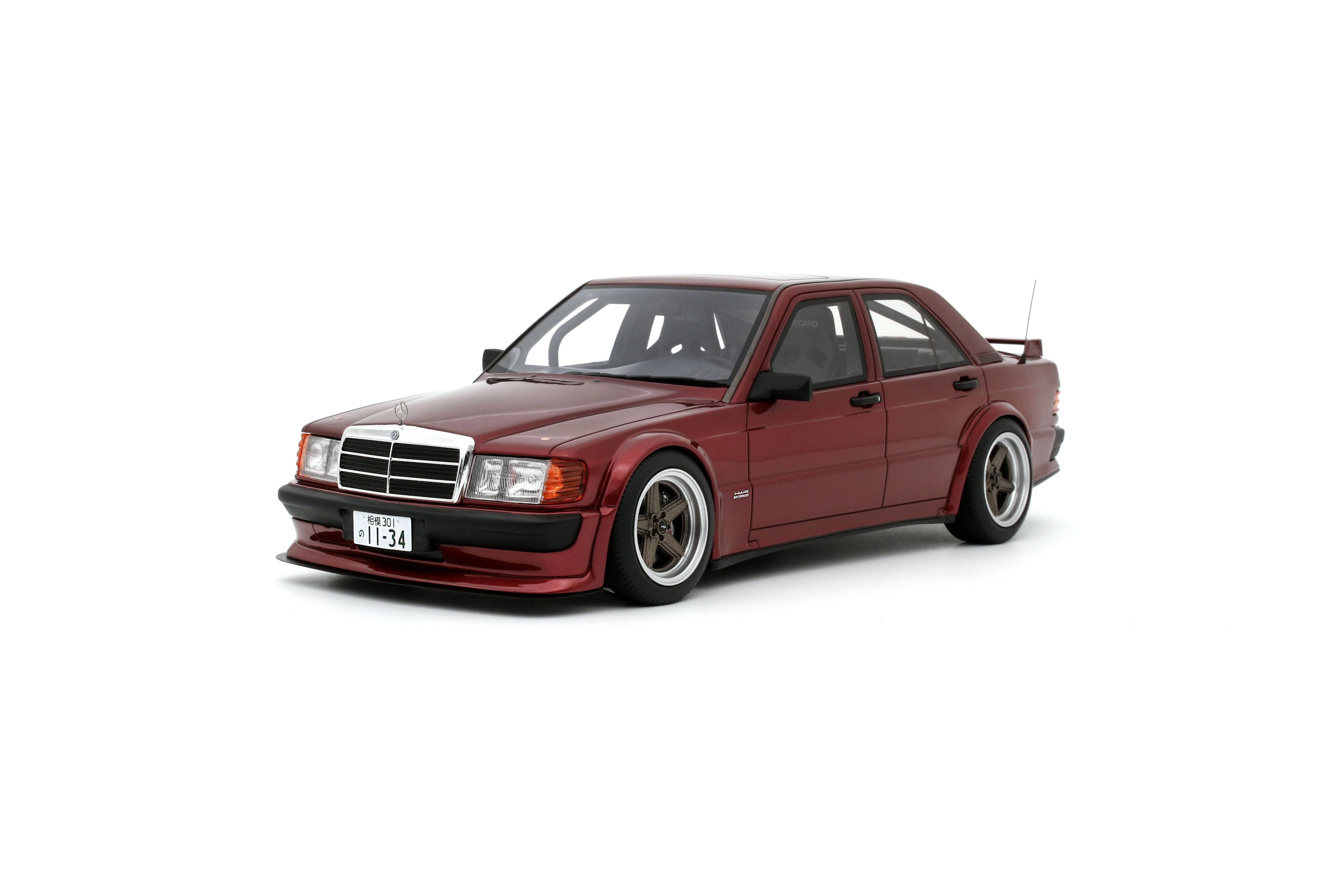 OttOmobile - RWB Mercedes-Benz 190E 2.5-16 (Almandine Red) 1:18 Scale