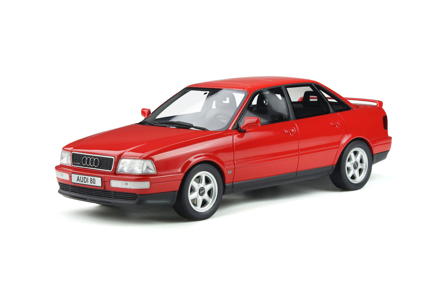 OttOmobile - Audi 80 Quattro Competition (Laser Red) 1:18 Scale Model Car