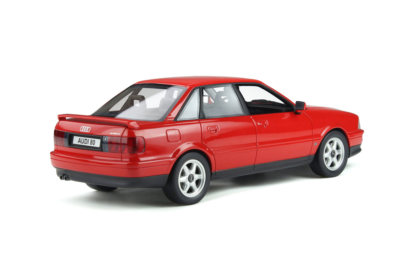 OttOmobile - Audi 80 Quattro Competition (Laser Red) 1:18 Scale Model Car