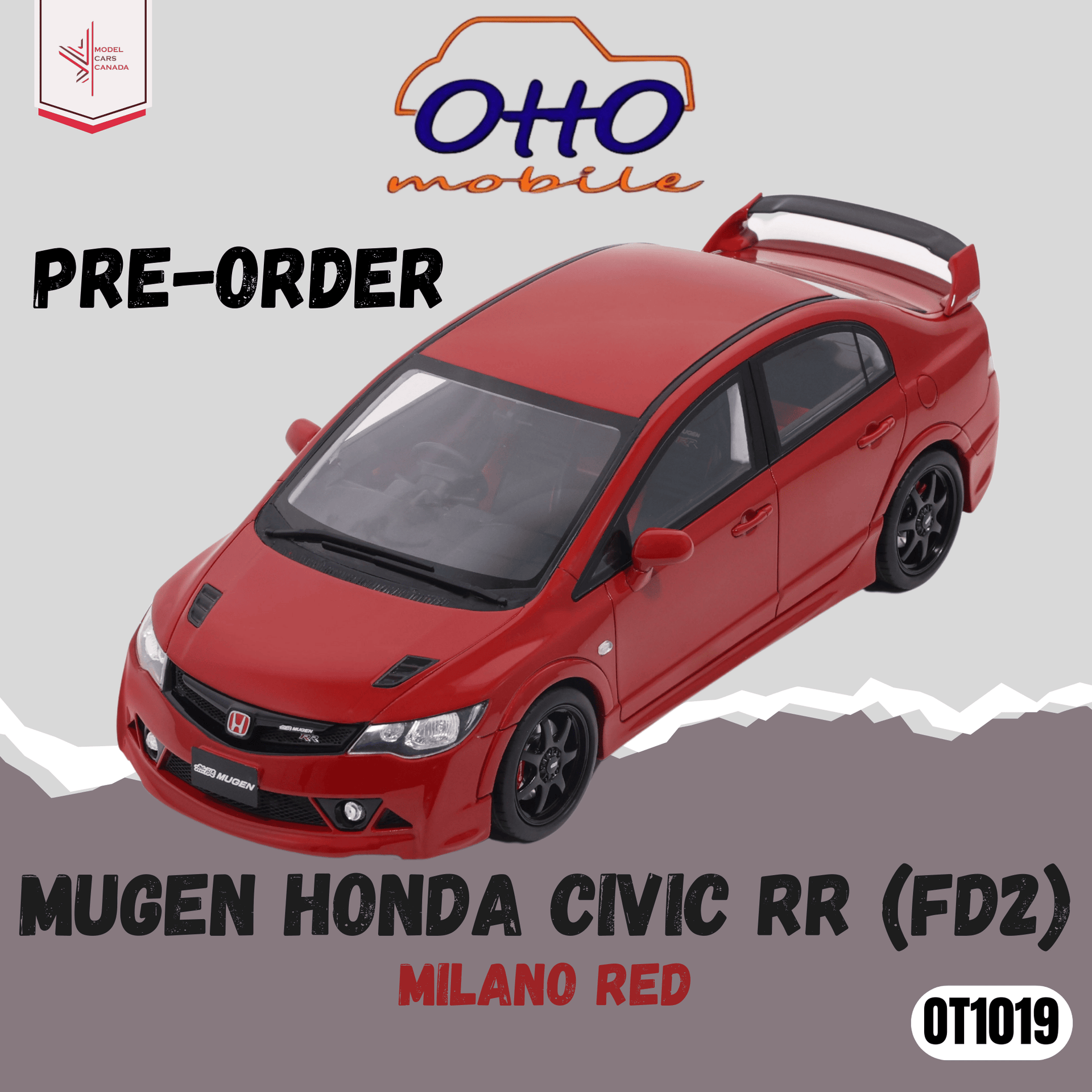 OttO mobile 1/18 ホンダ シビック 無限 RR ホンダ「シビック タイプR」が1/18スケールになった！ 「無限