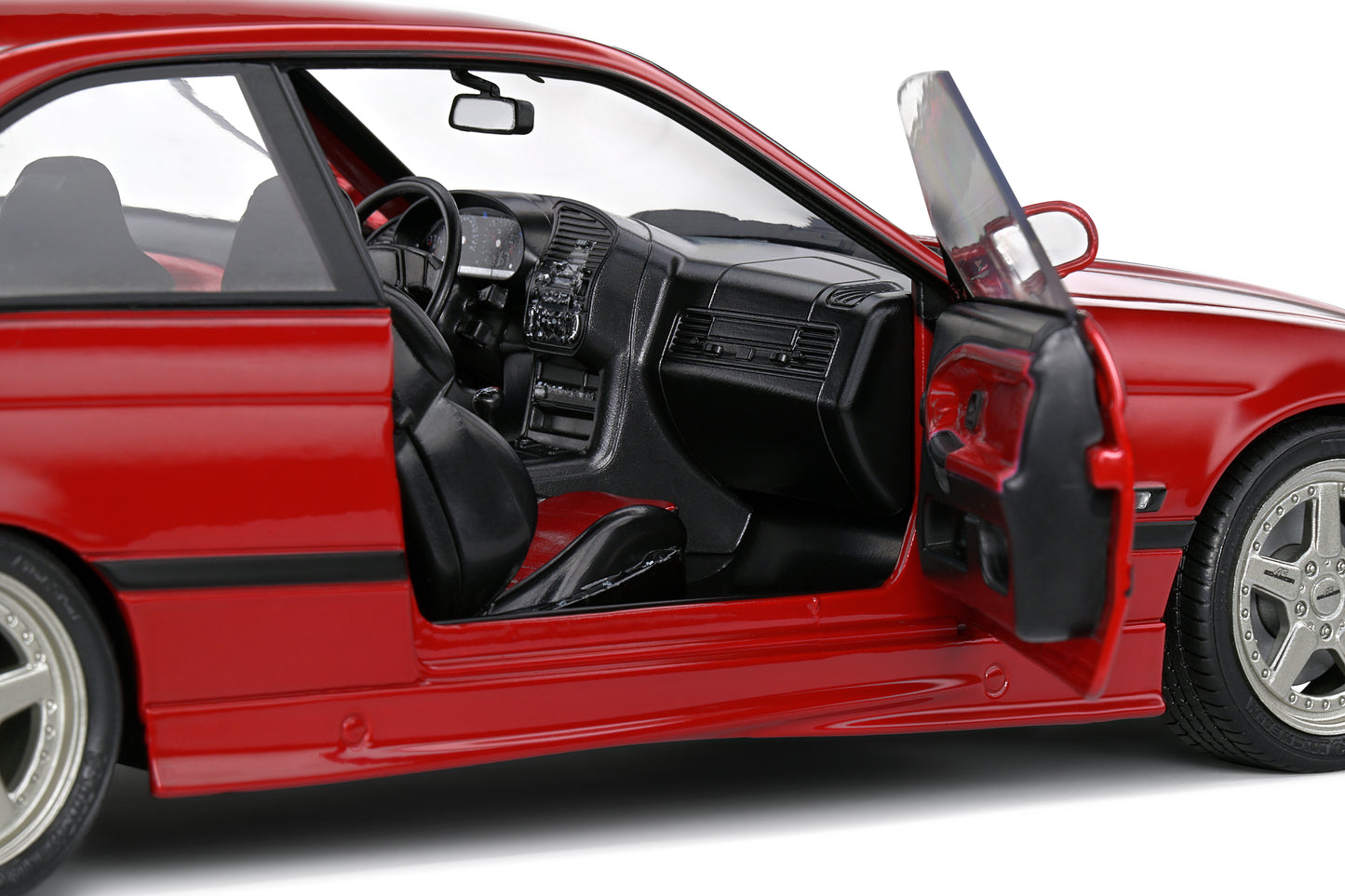 Solido - BMW M3 (E36) Coupe "Modified" (Bright Red) 1:18 Scale Model Car