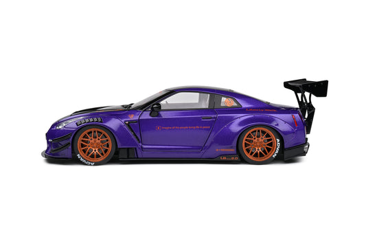 Solido - Liberty Walk Nissan GT-R (R35) V2.0 (Purple) 1:18 Scale Model Car