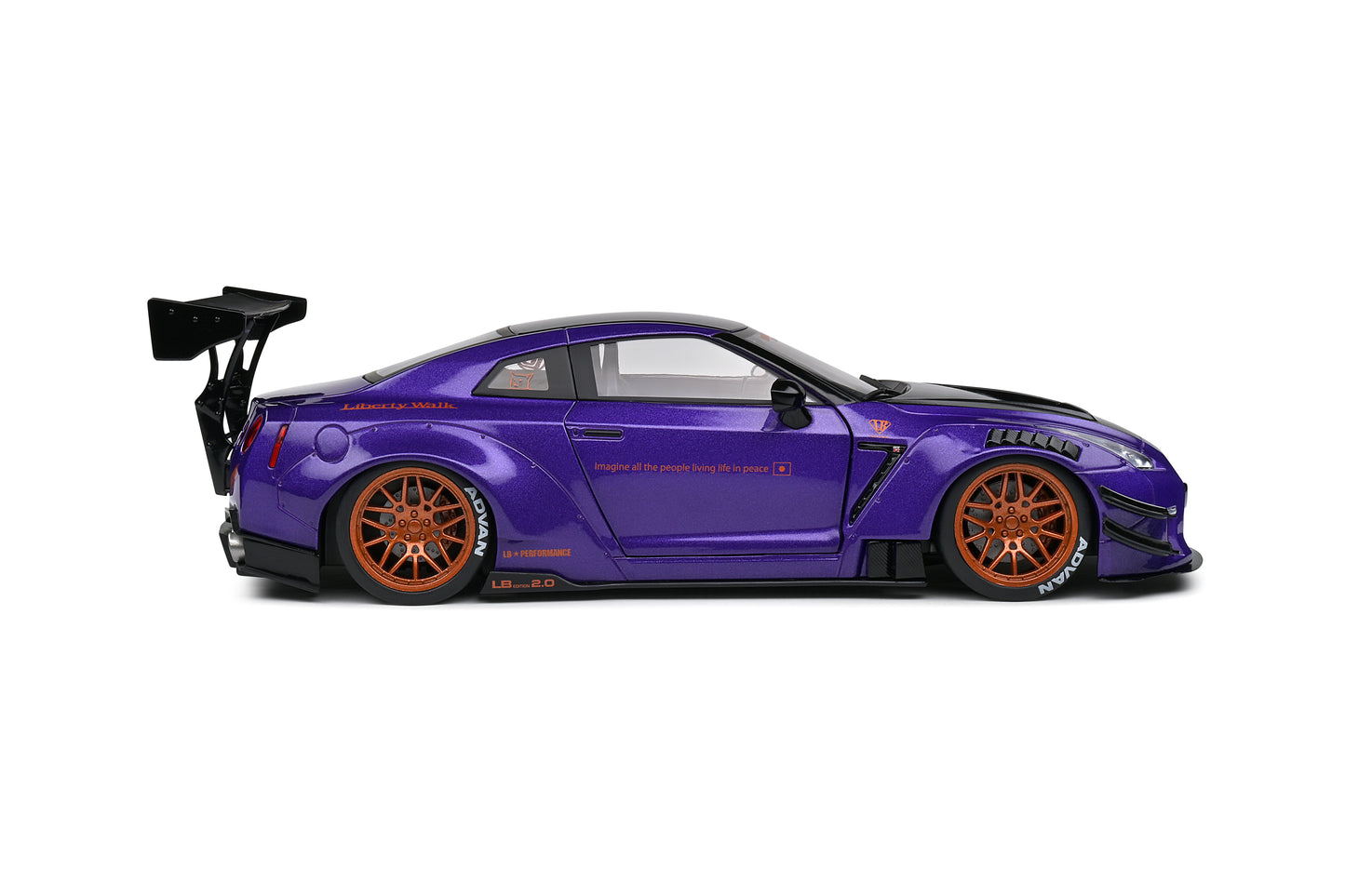 Solido - Liberty Walk Nissan GT-R (R35) V2.0 (Purple) 1:18 Scale Model Car