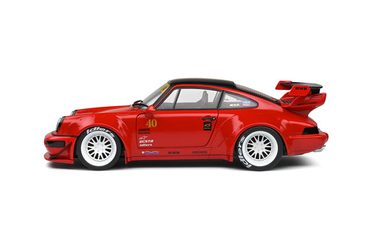 Solido - RWB Porsche 911 (964) "Sakura" (Red) 1:18 Scale Model Car