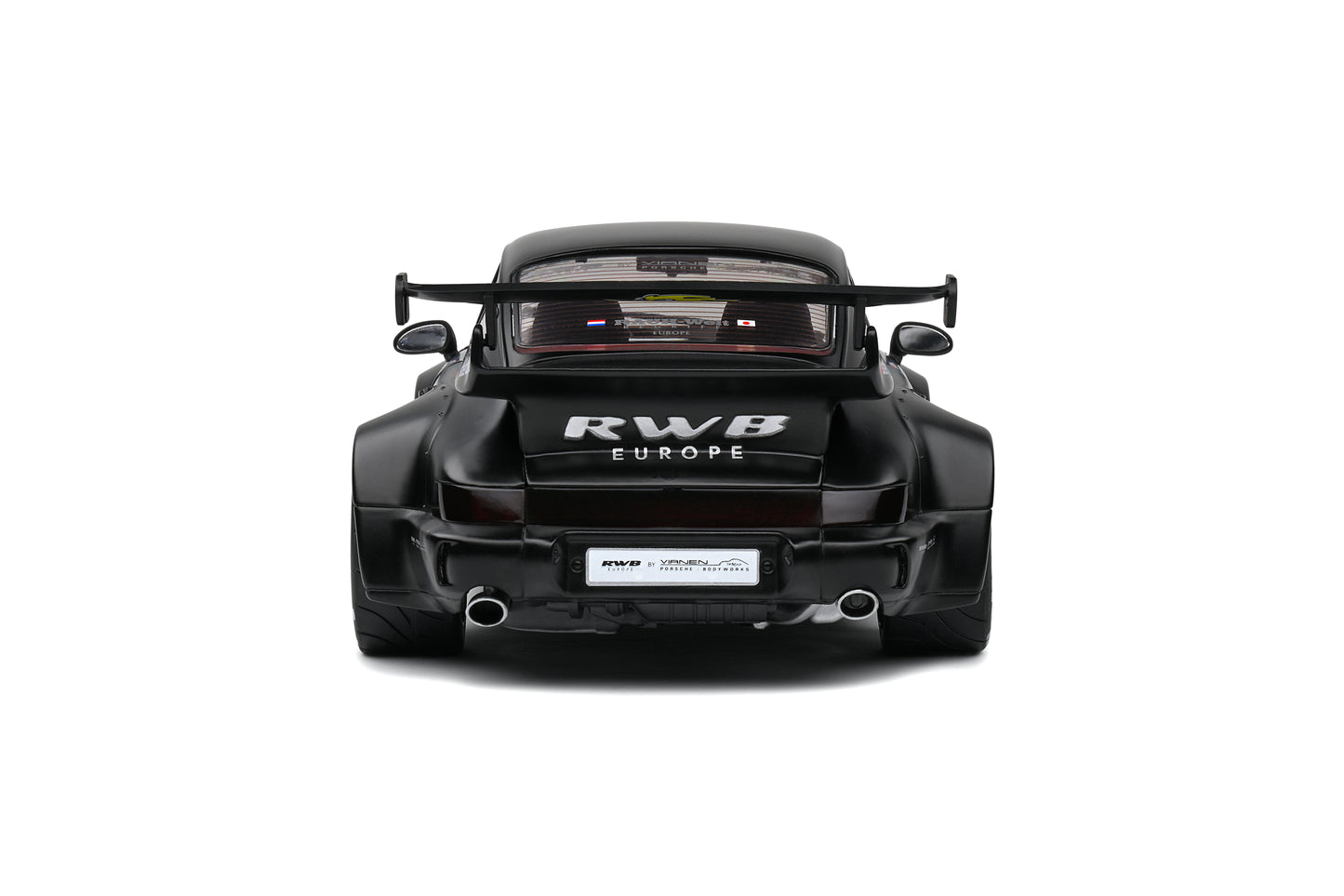Solido - RWB Porsche 911 (964) "Darth Vader" (Matte Black) 1:18 Scale Model Car
