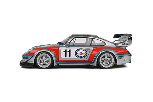 Solido - RWB Porsche 911 (993) "Martini" (Grey) 1:18 Scale Model Car